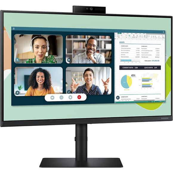 NWT Samsung 24" IPS Monitor w/ Webcam, Speakers, 75Hz, FreeSync, HDMI - Picture 3 of 11